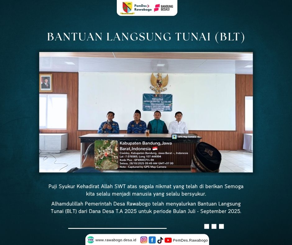 Penyaluran BLT Dana Desa Periode September - Oktober T.A 2025